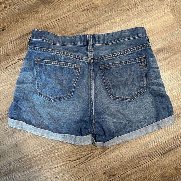 Madewell Denim Jean Mid Rise Shorts Size 25 Blue - Picture 3 of 3